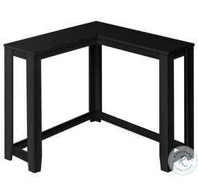 3657 Black 36" Corner Sofa Table