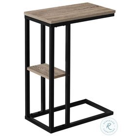 3672 Dark Taupe Accent Table