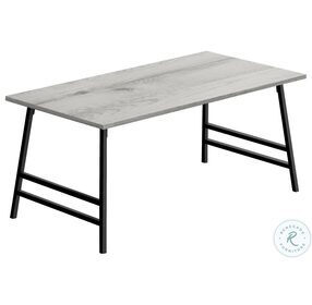 3791 Grey And Black 40" Coffee Table