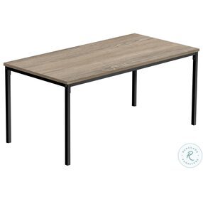 3797 Dark Taupe And Black 40" Coffee Table