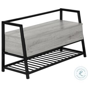 4500 Grey And Black Bench
