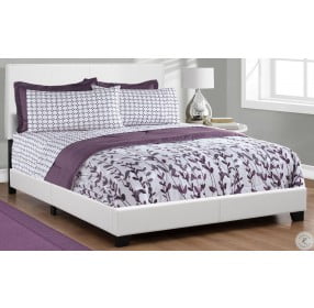 Queen White Panel Bed