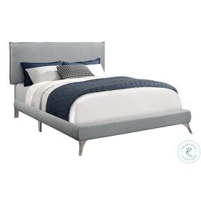 5950Q Grey Queen Upholstered Panel Bed