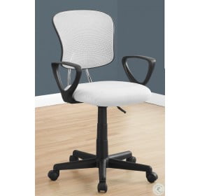 White Mesh Juvenile Office Chair