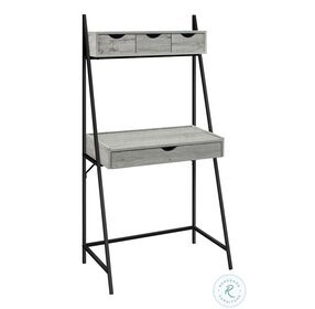 7331 Grey And Black 32" Ladder Desk