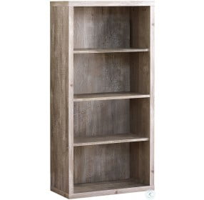 48" Taupe Bookcase