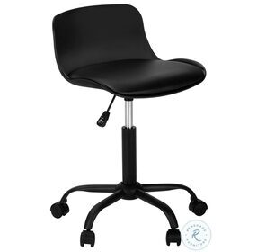 7464 Black Swivel Adjustable Office Chair