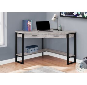 7505 Grey Corner Computer Home Office Set