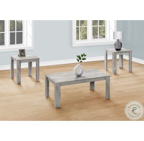 7860P Industrial Grey 3 Piece Occasional Table Set