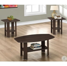 Cappuccino 3 Piece Occasional Table Set