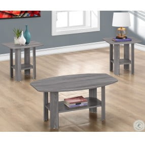 7925P Gray 3 Piece Occasional Table Set