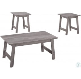 Gray 3 Piece Occasional Table Set