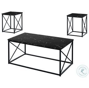 7954P Black Occasional Table Set