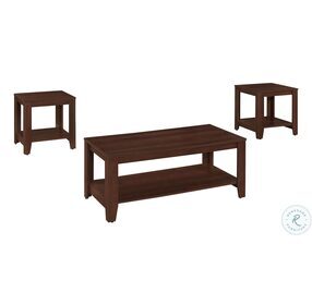 7993P Cherry 3 Piece Occasional Table Set