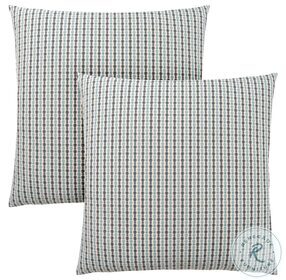 9231 Blue And Grey Abstract Dot 18" Pillow Set Of 2