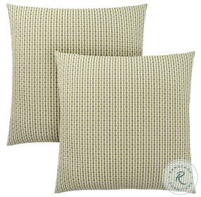 9233 Dark Green Abstract Dot 18" Pillow Set Of 2