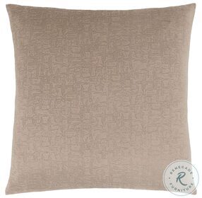9270 Taupe Mosaic Velvet 18" Pillow