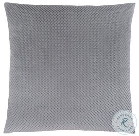 9306 Silver Diamond Velvet 18" Pillow