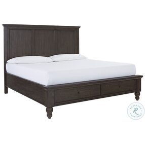 Cambridge Cracked Pepper King Panel Storage Bed