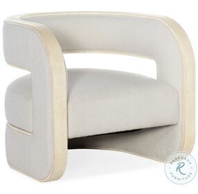 Cascade Lacquered Burlap Accent Chair