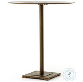 Fannin Aged Brass Bistro Counter Height Table
