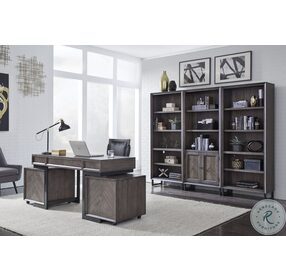 Harper Point Fossil 60" Home Office Set