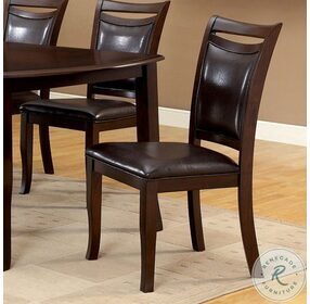 Woodside Espresso Side Chair Set of 2