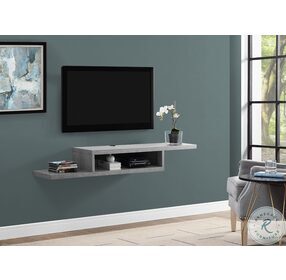 Wall Mounted Consoles Brown 60" Asymmetrical TV Console