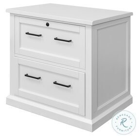 Abby White Lateral File Cabinet