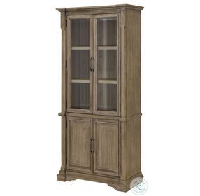 Bristol Natural Light Brown Bookcase With Doors