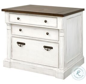 Durham White Lateral 3 Drawer File Cabinet