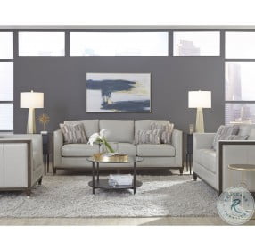 Addison Wooden Base Leather Living room Set