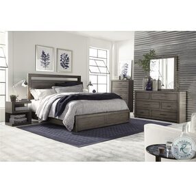 Modern Loft Greystone Low Profile Panel Bedroom Set