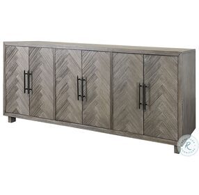 Palisades Distressed Gray TV Stand