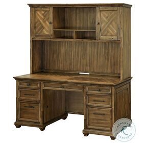 Porter Brown Credenza With Hutch