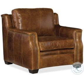 Yates Buckaroo Colt Leather Stationary Chair