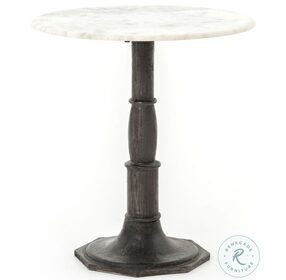 Lucy Carbon Wash Marble Top Side Table