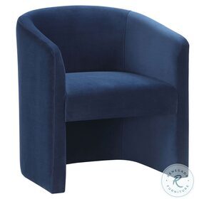 Iris Indigo Velvet Accent Chair