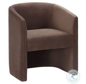 Iris Cocoa Velvet Accent Chair