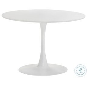 Isla Isadora White 42" Round Dining Table