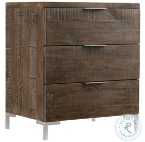 Logan Square Sable Brown And Grey Mist 3 Drawer Nightstand