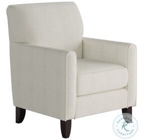 Chanica Ivory Oyster Straight Arm Accent Chair