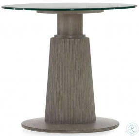 Elixir Soft Gray 42" Round Adjustable Counter Height Dining Table