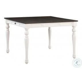 Joanna Ivory And Mocha Extendable Counter Height Dining Table