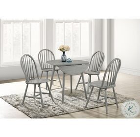 Nyle Grey Round Folding Dining Room Set