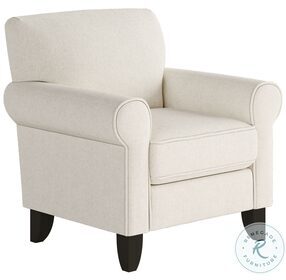 Sugarshack Off White Glacier Rolled Arm Accent Chair