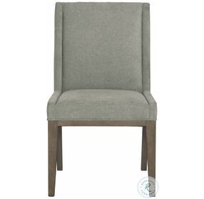 Linea Grey And Cerused Charcoal Upholstered Side Chair