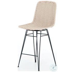 Dema Natural Outdoor Swivel Counter Height Stool
