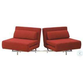 LK06-2 Red Fabric Premium Sofa Bed