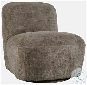 Josie Mink Upholstered Swivel Accent Chair